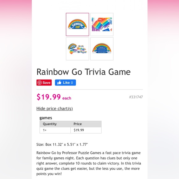 Rainbow Go family trivia game brand new in box. Ages 8+ and 3-9 players! - Picture 3 of 6